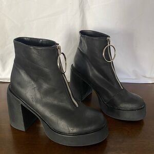 Dolls Kill-Current Mood/ Franky Platform Boots/Black /Women’s Sz 7M